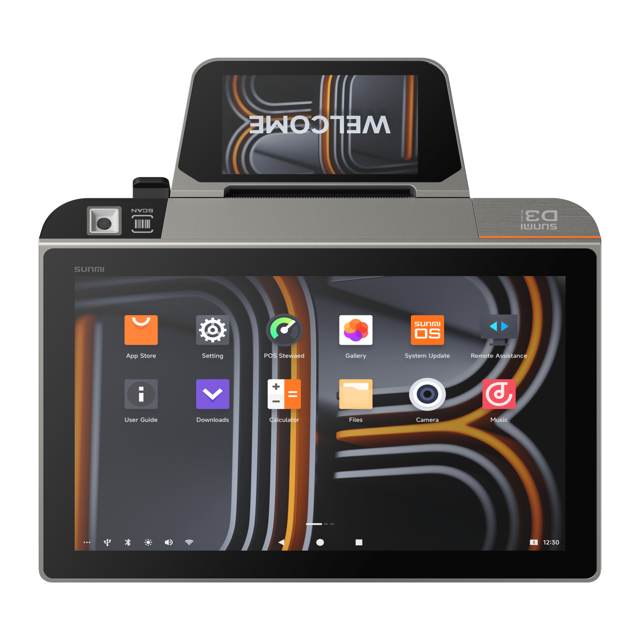 SUNMI D3-3 MINI EPOS Terminal With 80mm Printer
