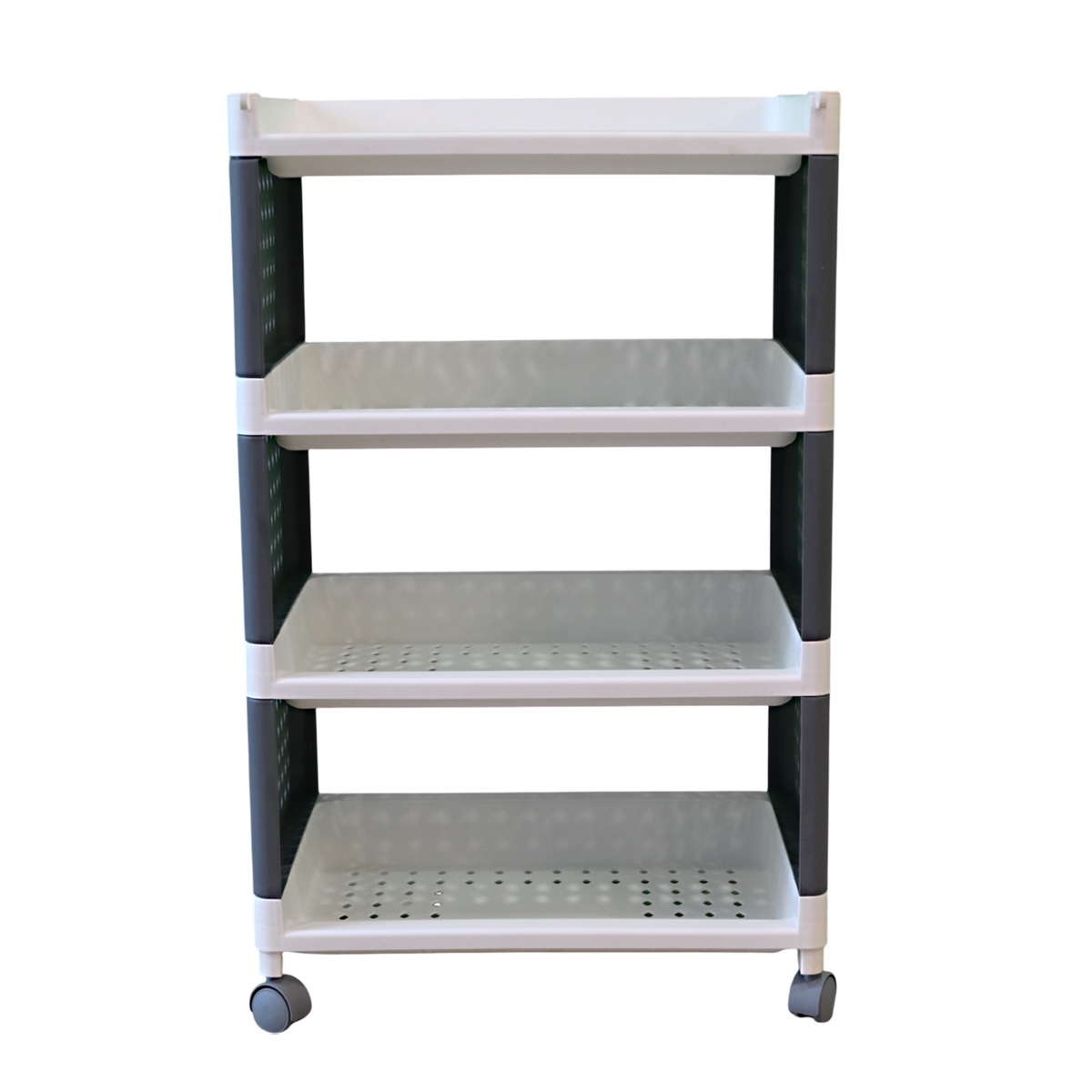 Plastic Storage Mobile Trolley - 4 Levels