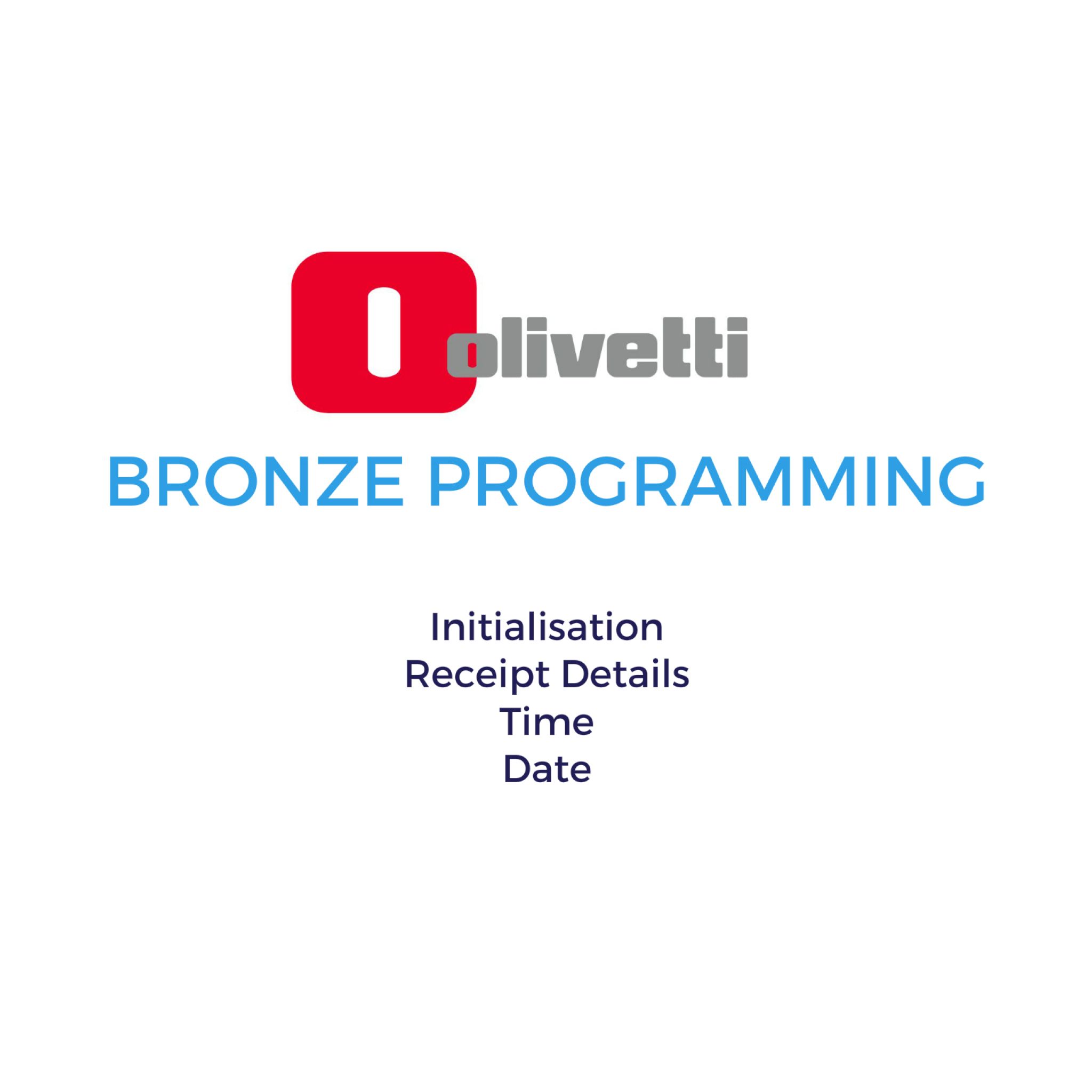 Receipt Header, Date & Time Bronze Programming