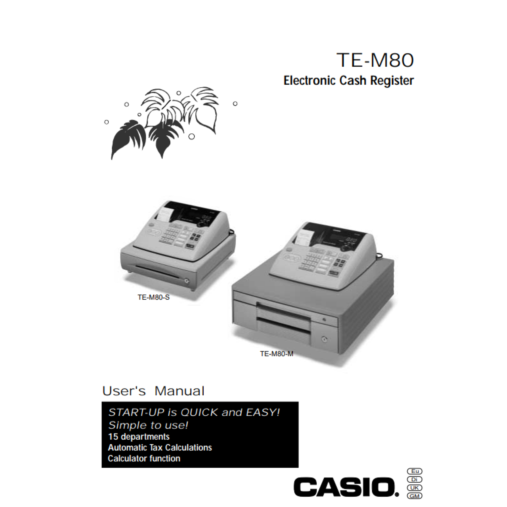 Casio TEM80 User Manual