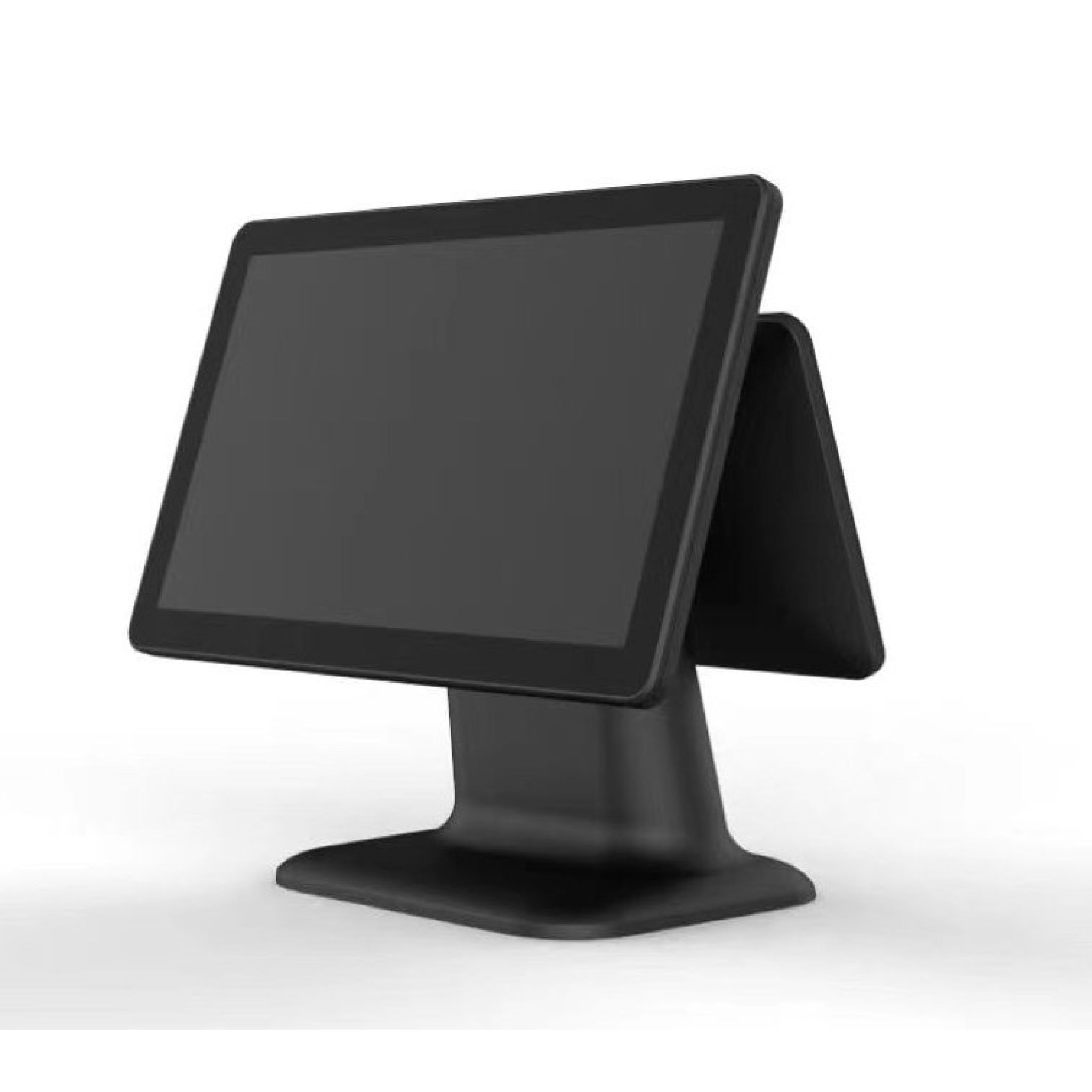 15 Inch Android All In One Desktop POS Terminal - Black And 11.3 Customer Display