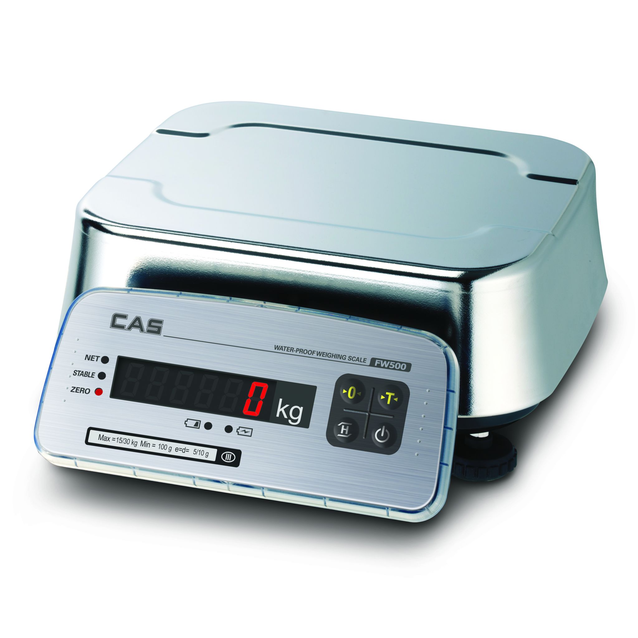 CAS 6kg FW Waterproof Weighing Scale - IP69K Rated. Battery Or Mains Operated