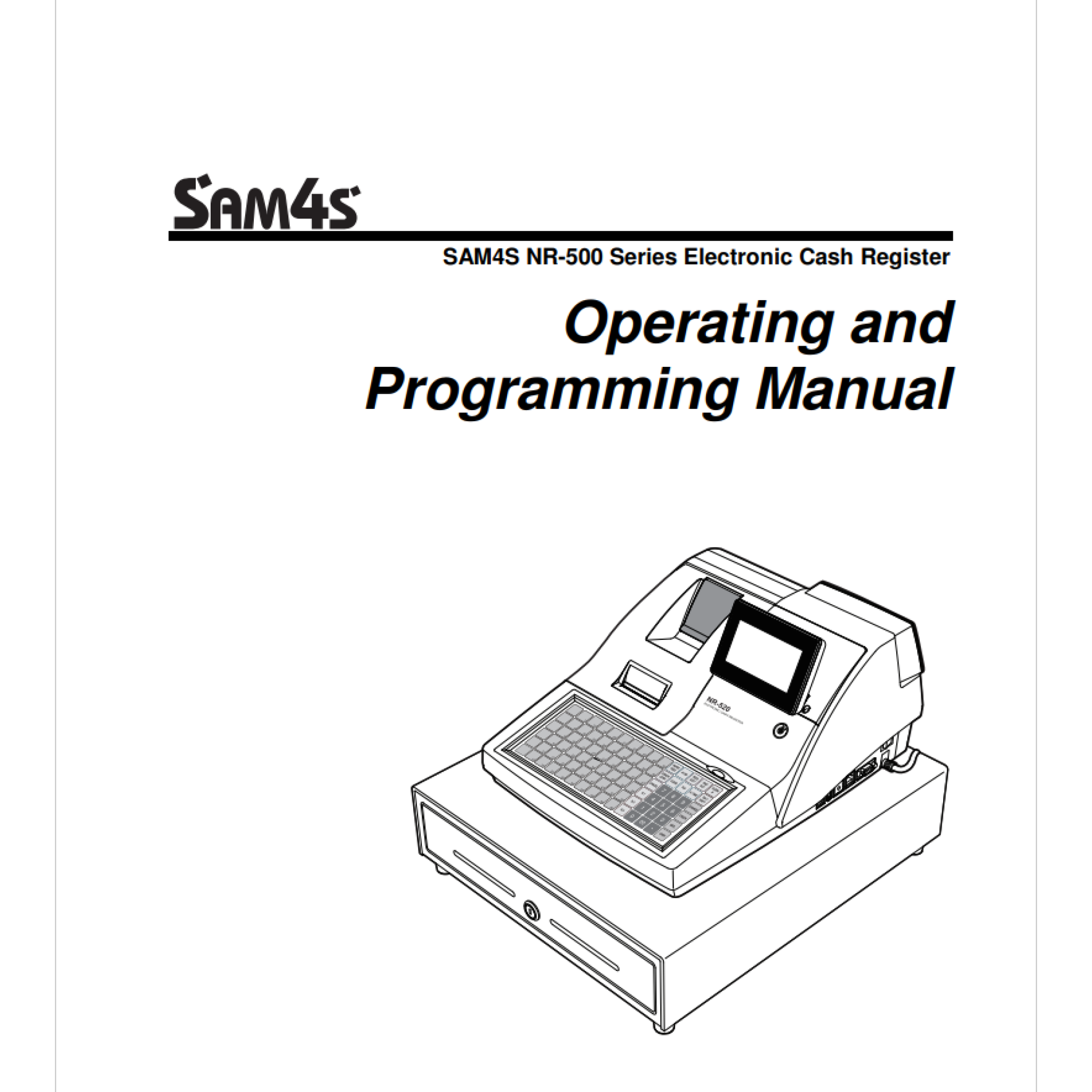 Sam4S NR510RB/ NR510F / NR520RB / NR520F Operating and Programming Manual