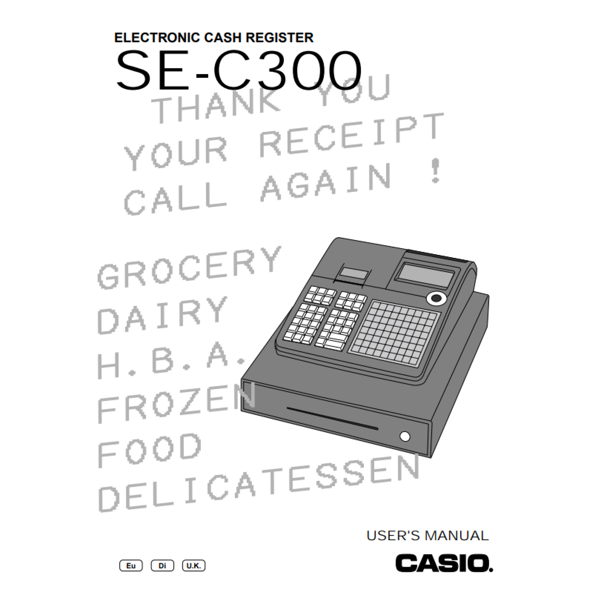 Casio SEC300 User Manual