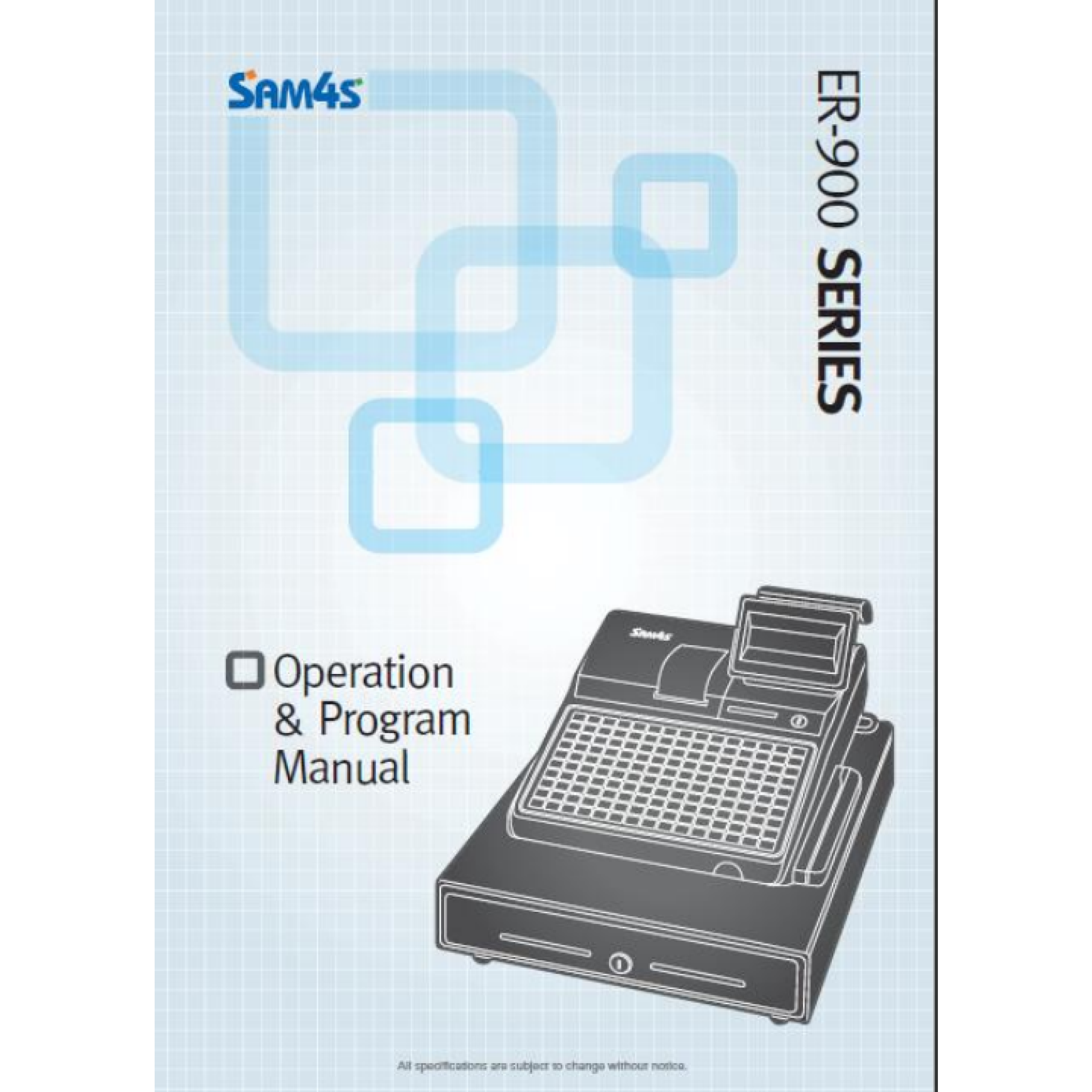 Sam4S ER900 Series Operation and Program Manual