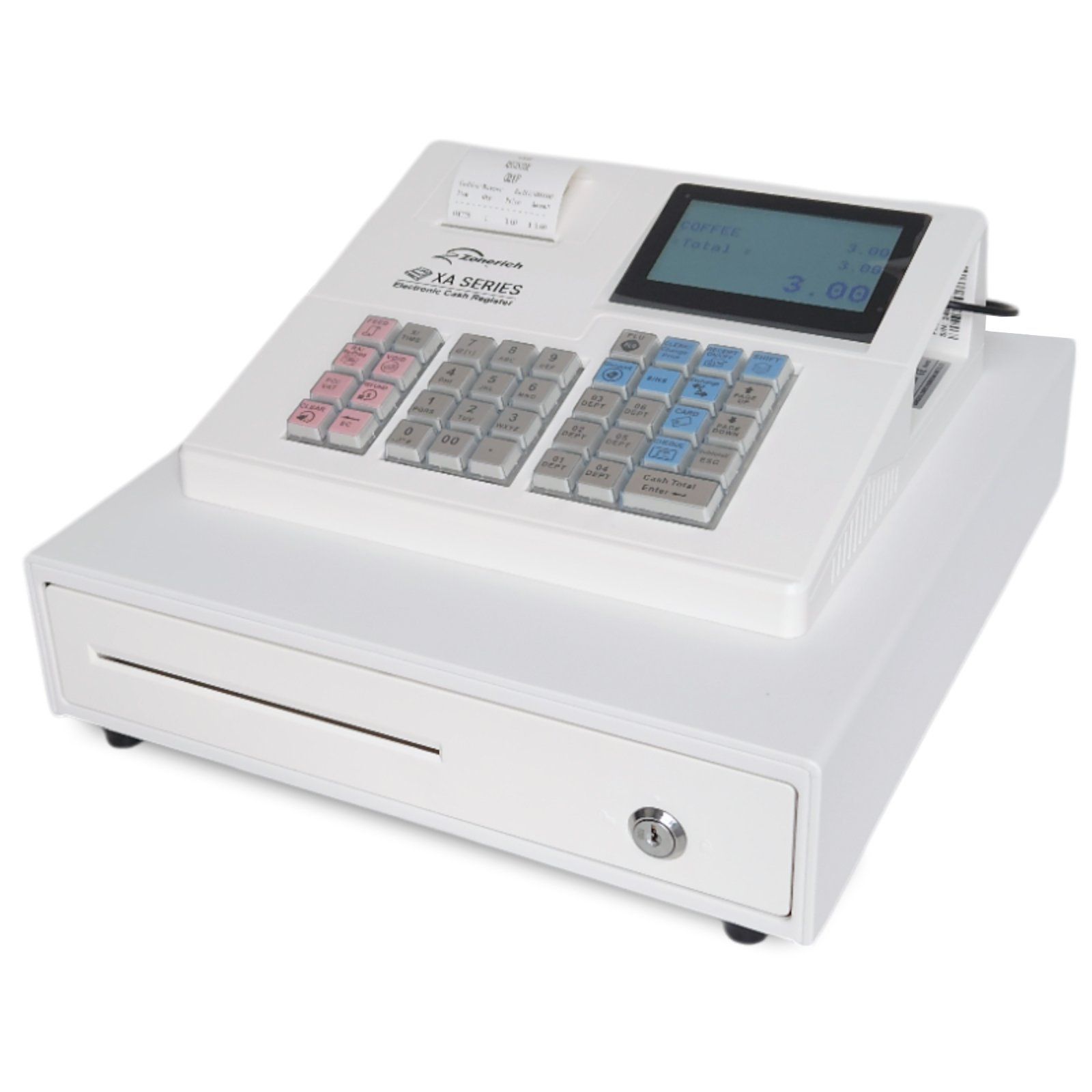XA138 Basic Cash Register Till White