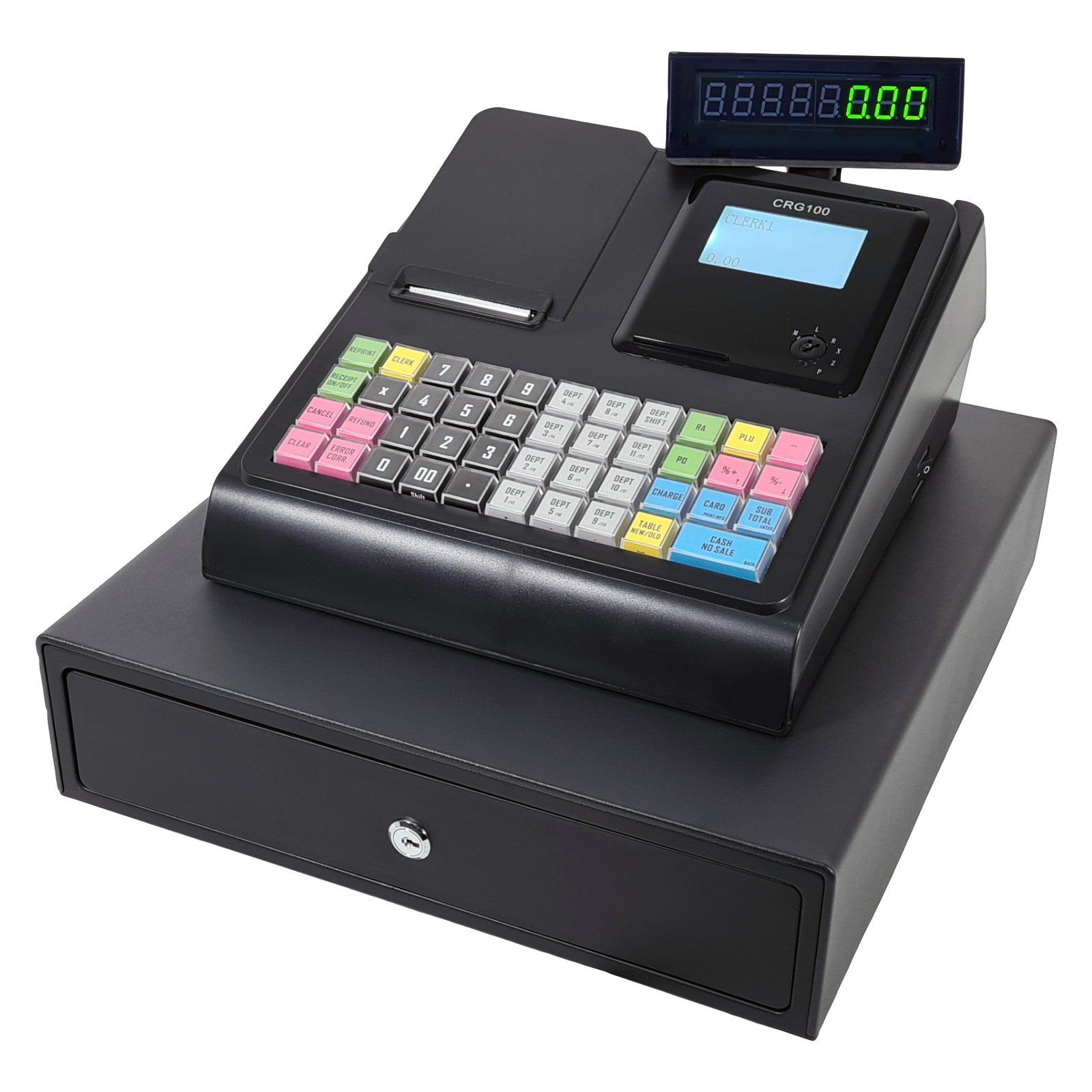CRG100 Black Cash Register Till And Drawer - A GRADE RETURN