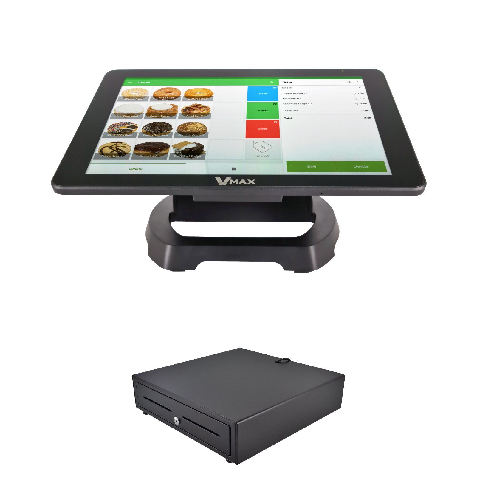 POS Bundle – Terminal, Integrated Printer, Cash Drawer, Free Software - No Ongoing Charges