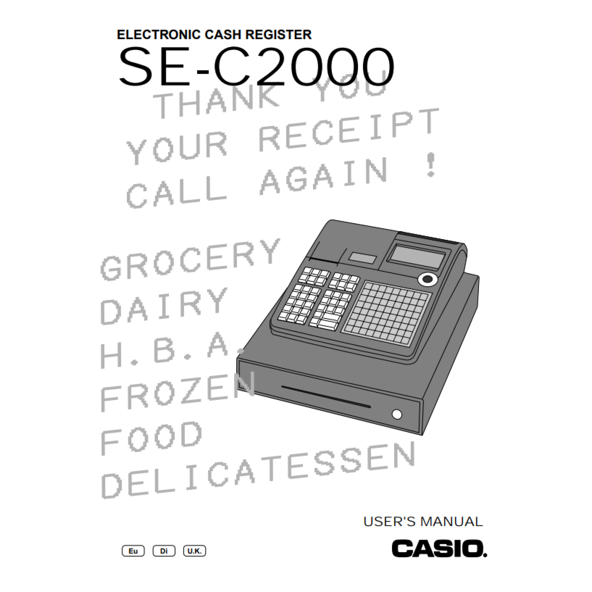 Casio SEC2000 User Manual