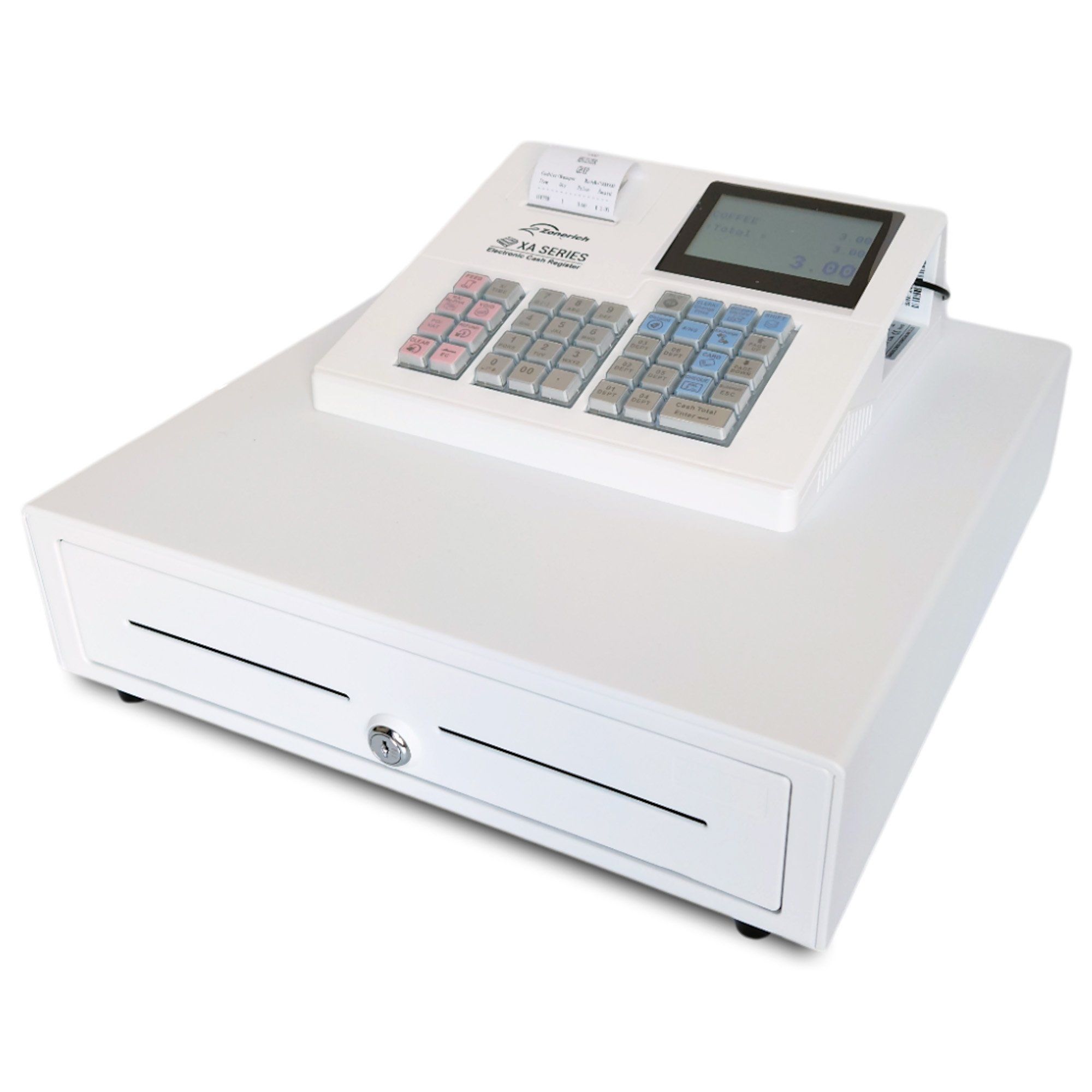 XA138 Basic Cash Register Till White - Large Drawer