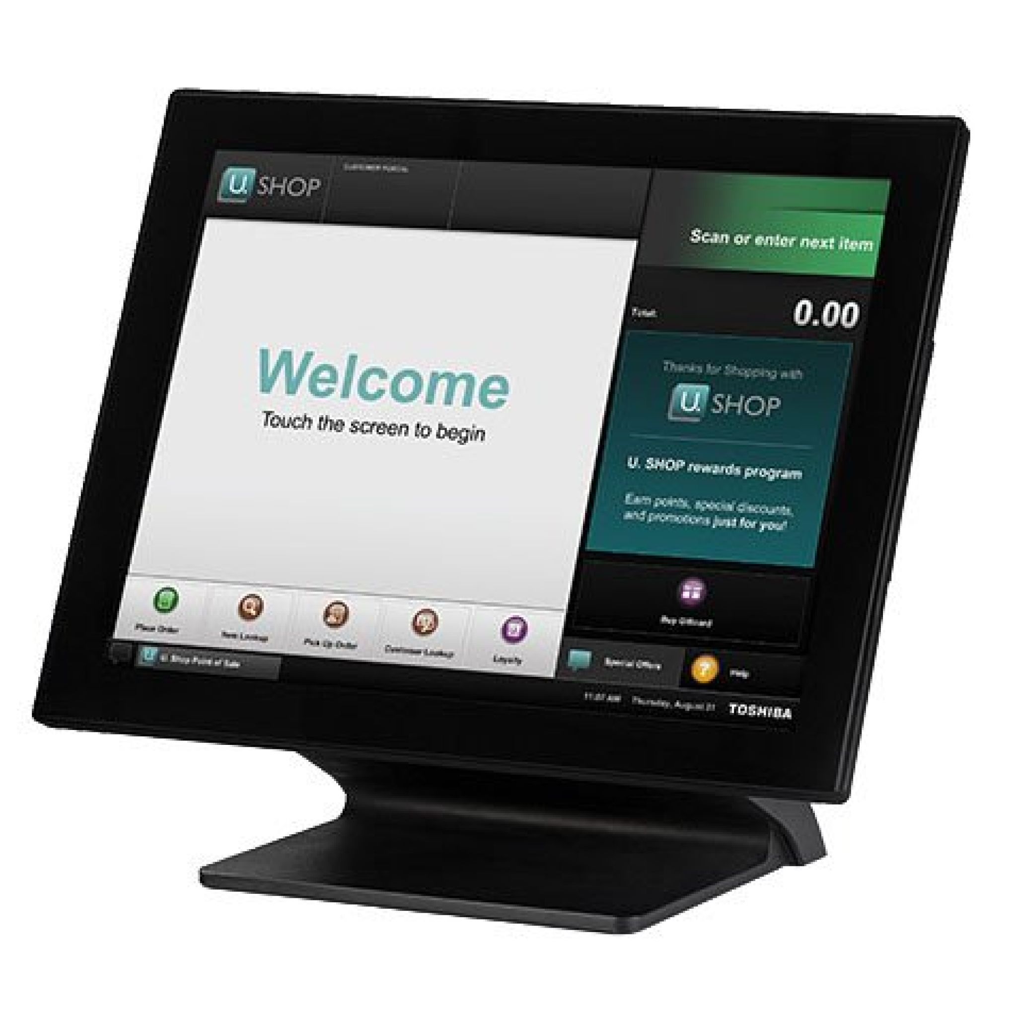 Toshiba 15” Terminal, J1900 Processor, 4GB RAM