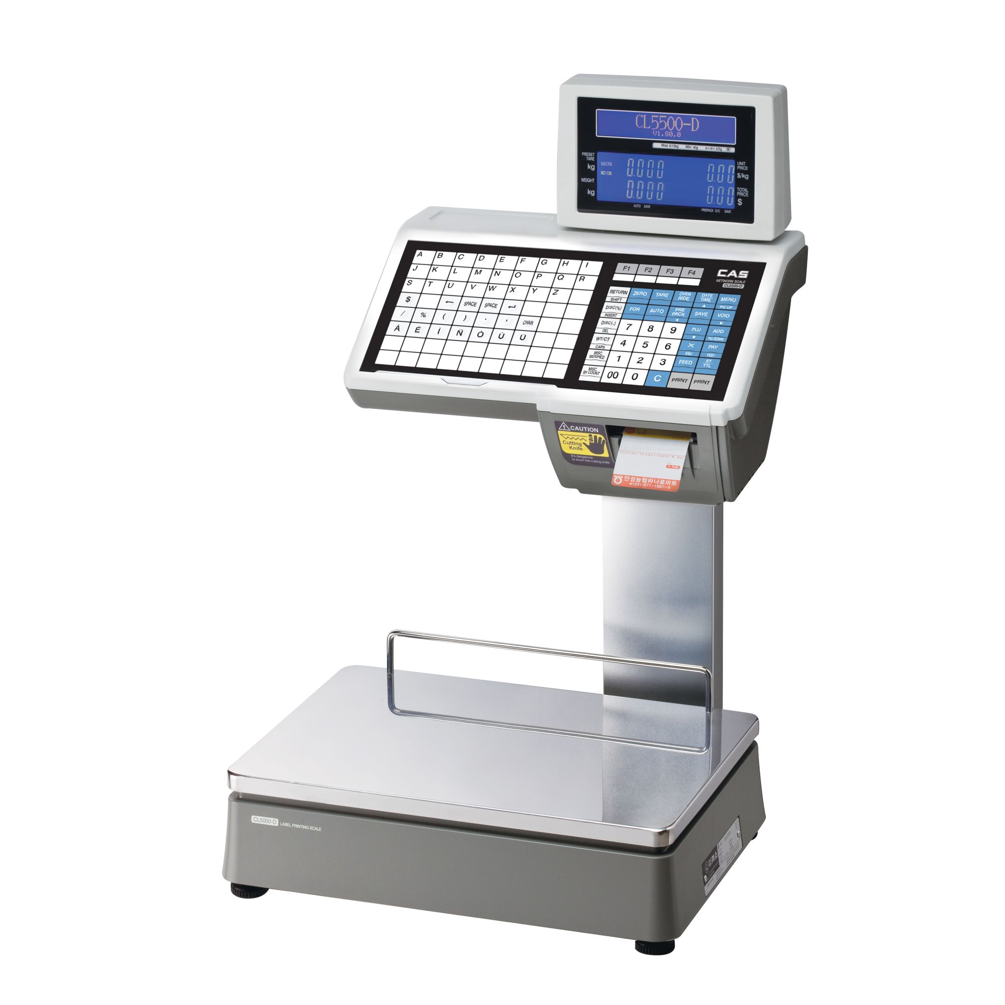 CAS CL5500D Label Printing Scale 15Kg Double Body