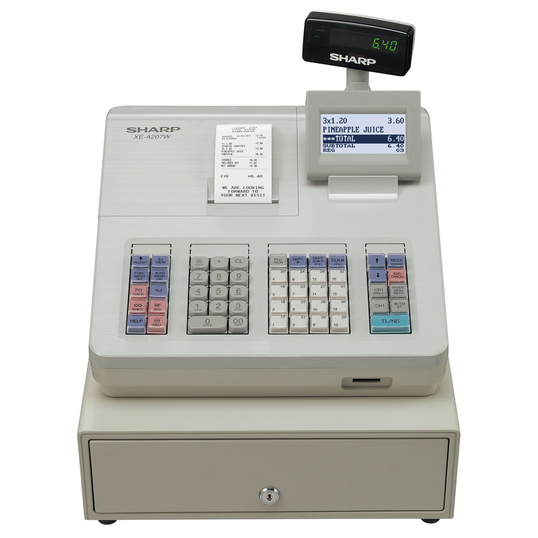 Sharp Cash Register XEA207W White
