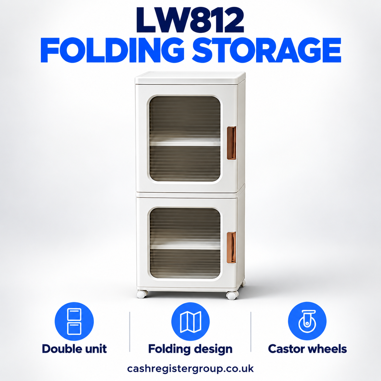 Double Plastic Folding Clear Storage Container