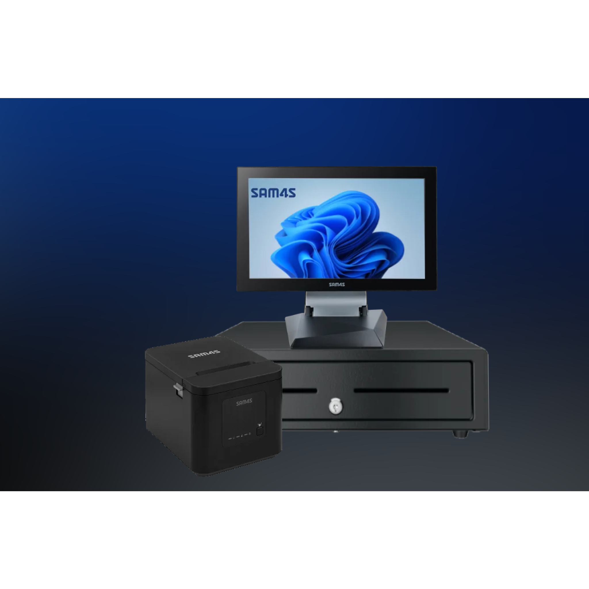 SAM4S BUNDLE SAPPHIRE 15.6" + HCUBE + DRAWER