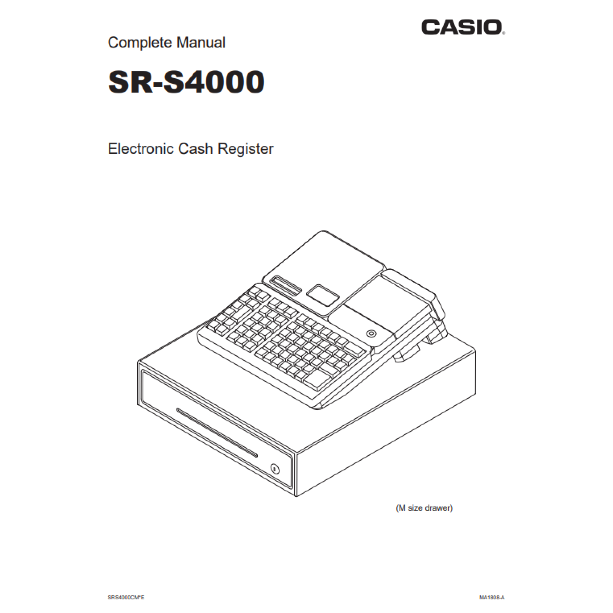 Casio SRS4000 Complete Manual